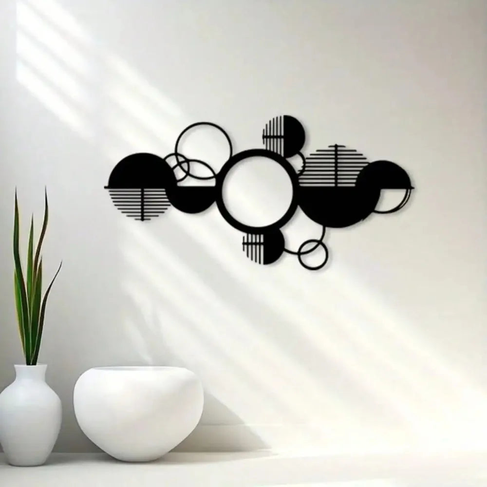 Geometric Metal Circle Art