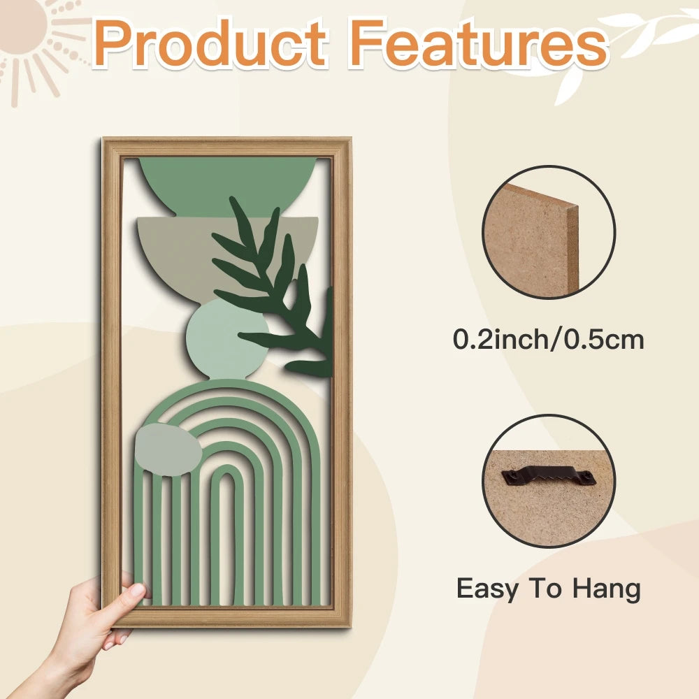 Rustic Wooden Leaf Decor