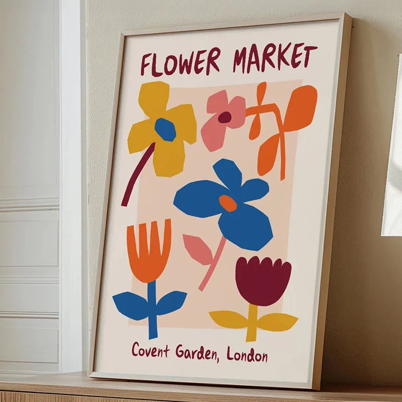 Flower Market Canvas Print