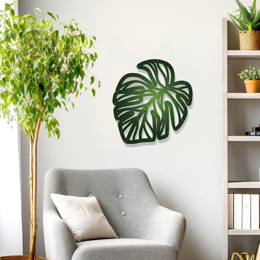 Wooden Palm Leaf Decor