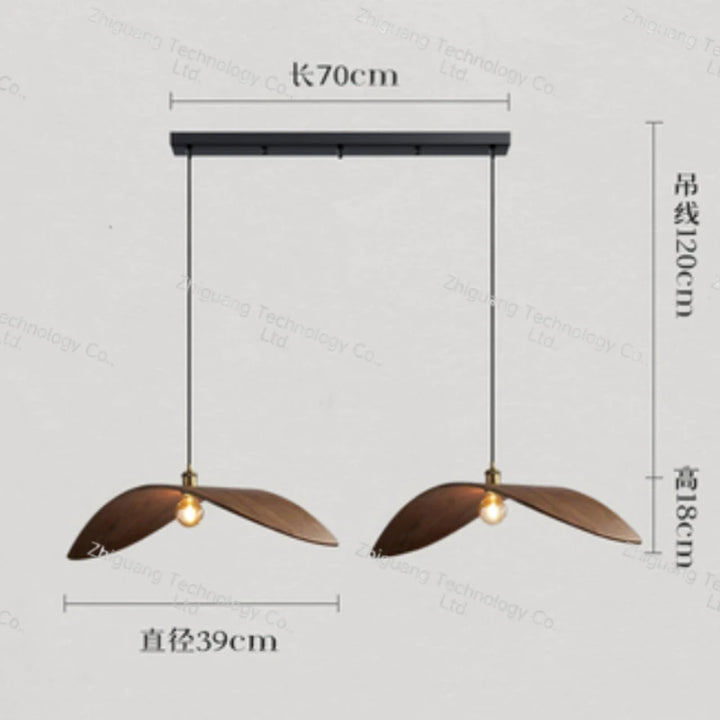 Walnut LED Pendant Light