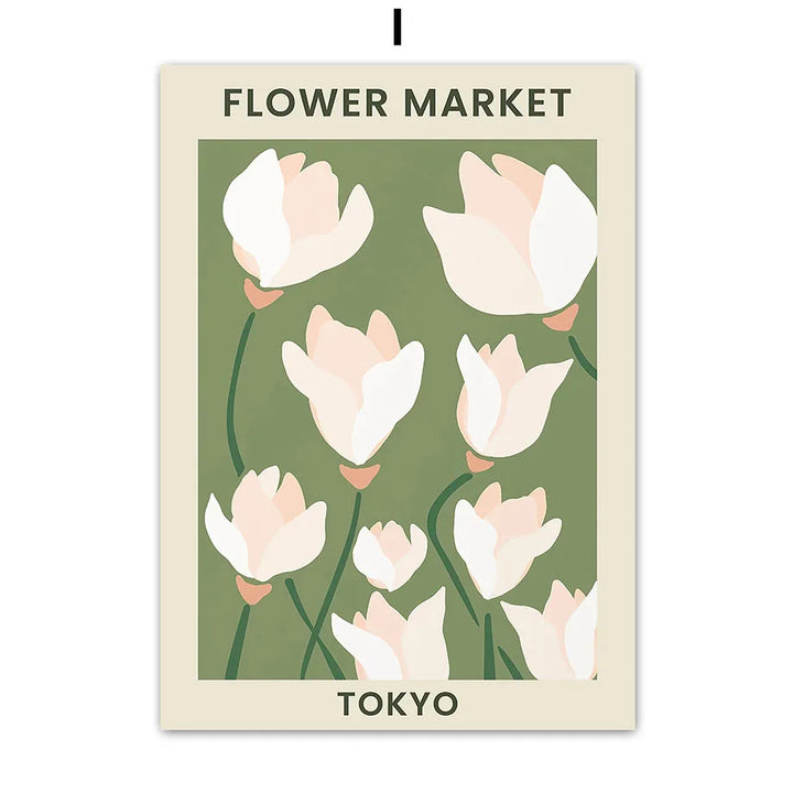 Boho Floral Block Canvas
