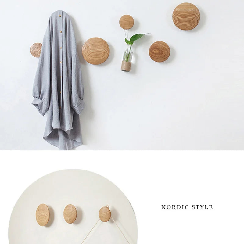 Wooden Coat Hook Rack