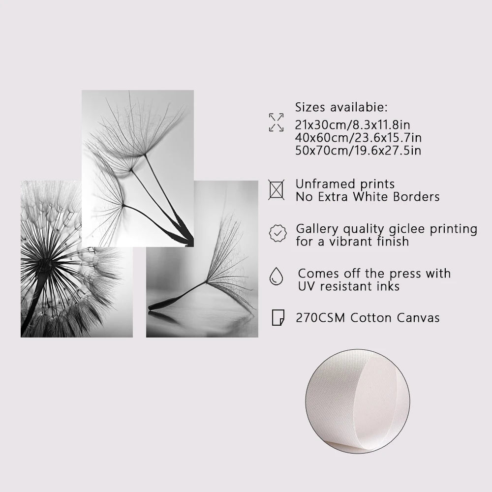Dandelion Canvas Wall Art