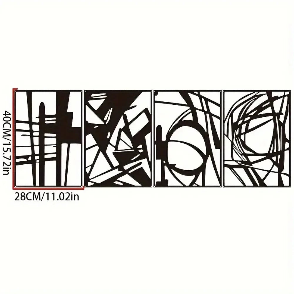Minimal Line Metal Art