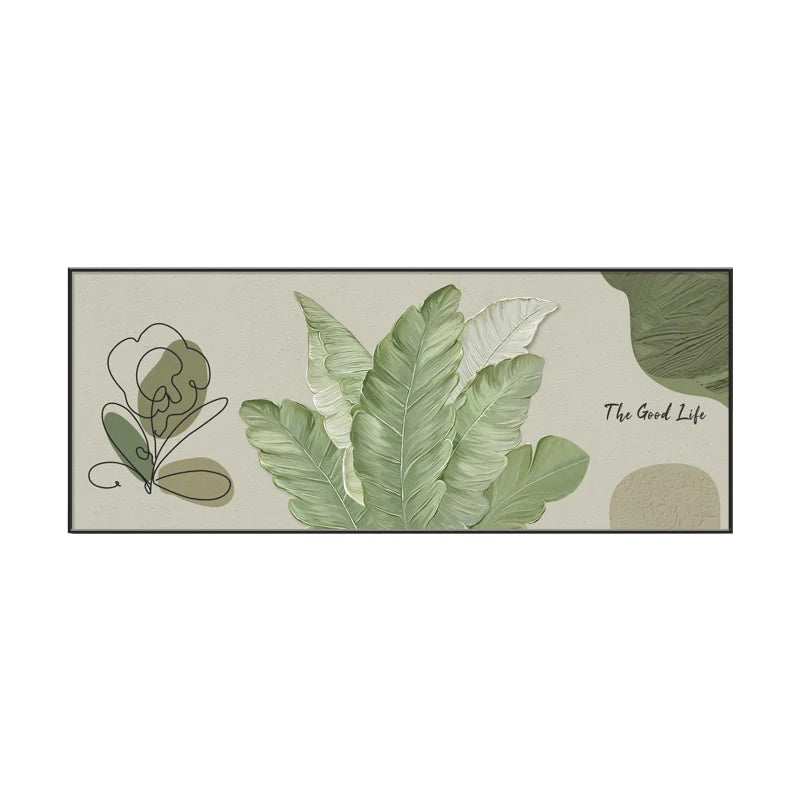 Green Leaf Canvas Art