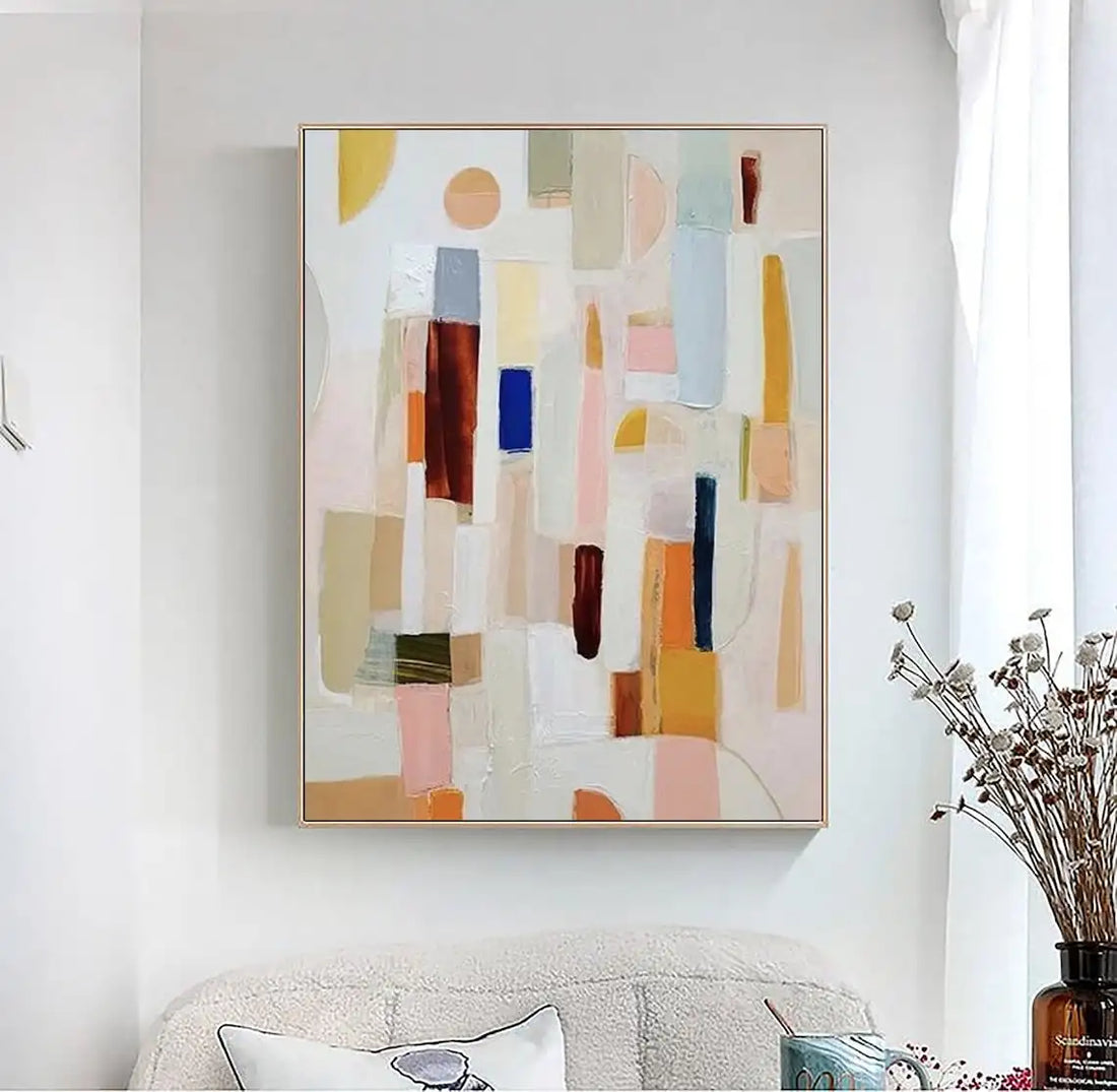Green Bauhaus Block Art