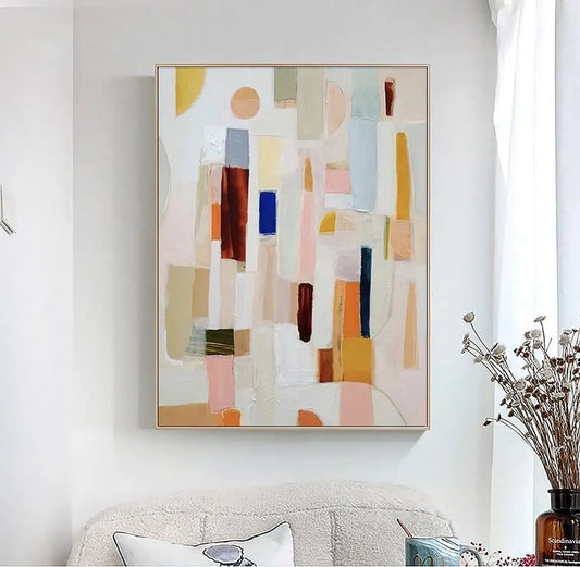 Neutral Abstract Canvas Art