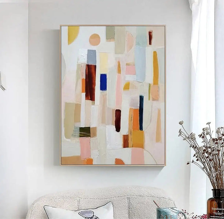 Green Bauhaus Block Art