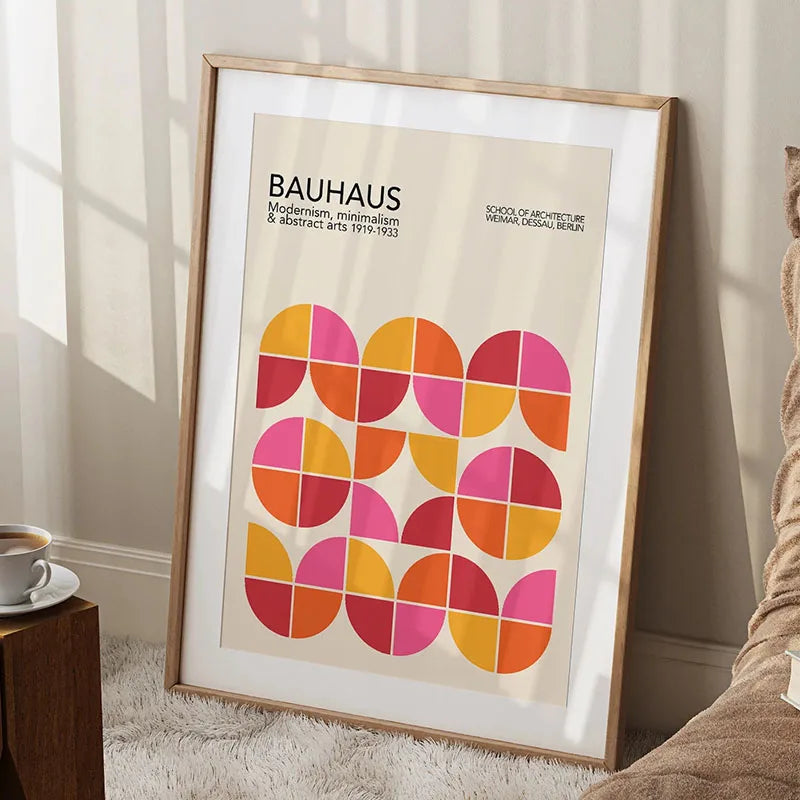 Bauhaus Rainbow Canvas Art