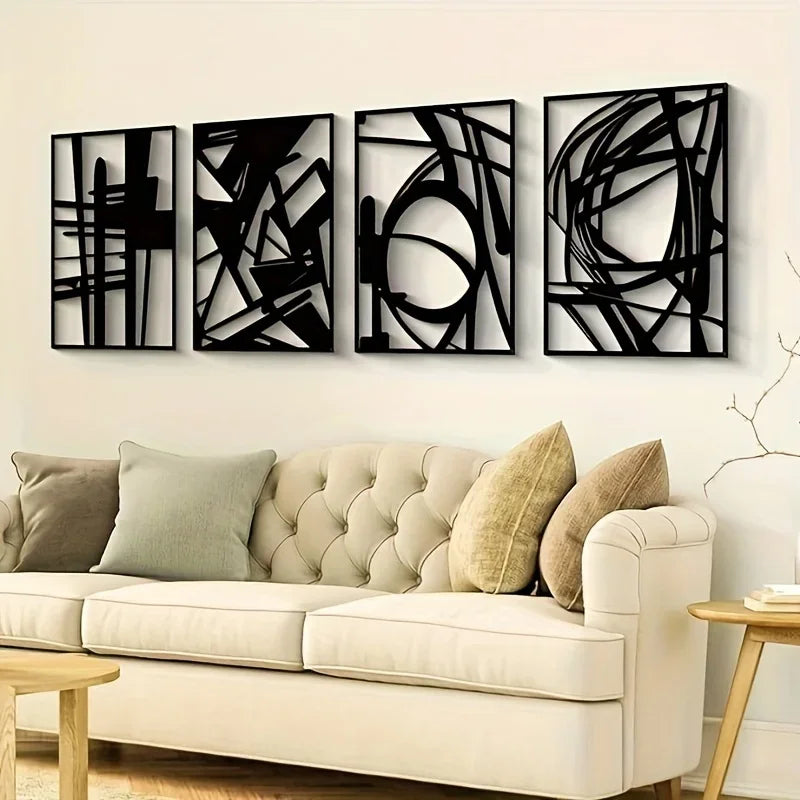 Minimal Line Metal Art