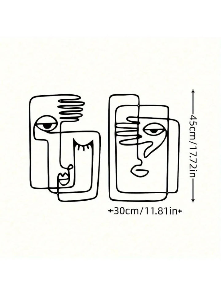 Picasso Face Metal Set