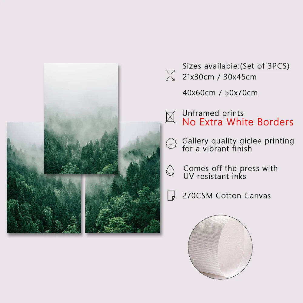 Mountain Forest Canvas Set