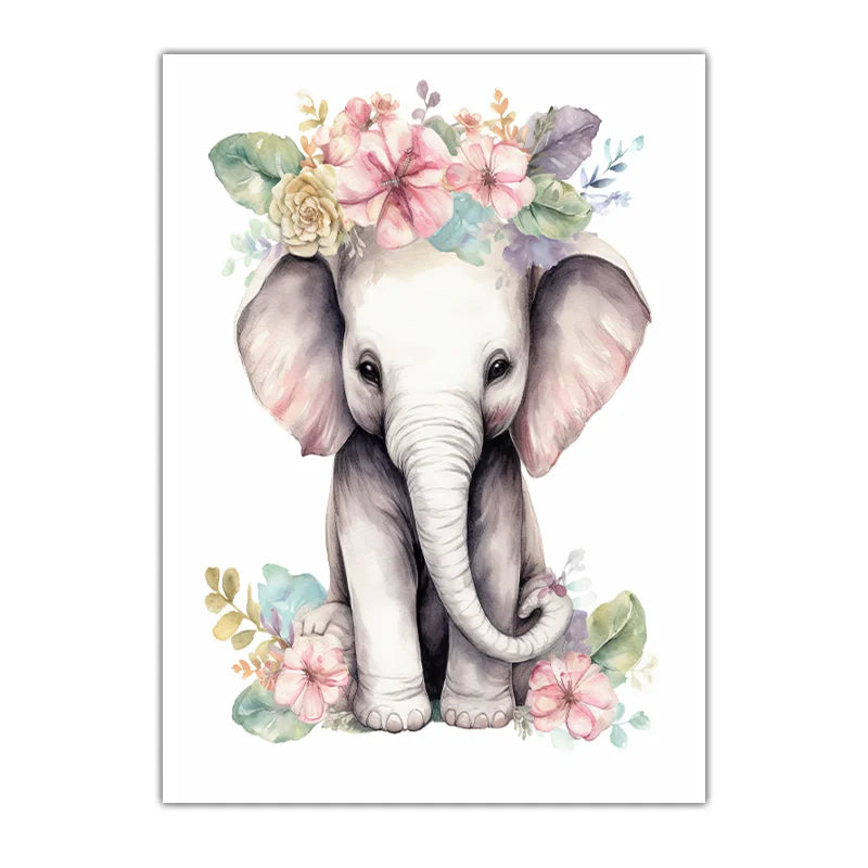 Woodland Animal Nursery Canvas