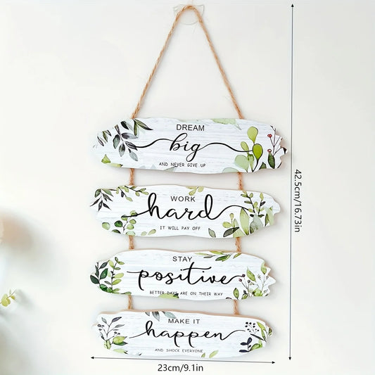 Rustic Inspirational Wall Sign