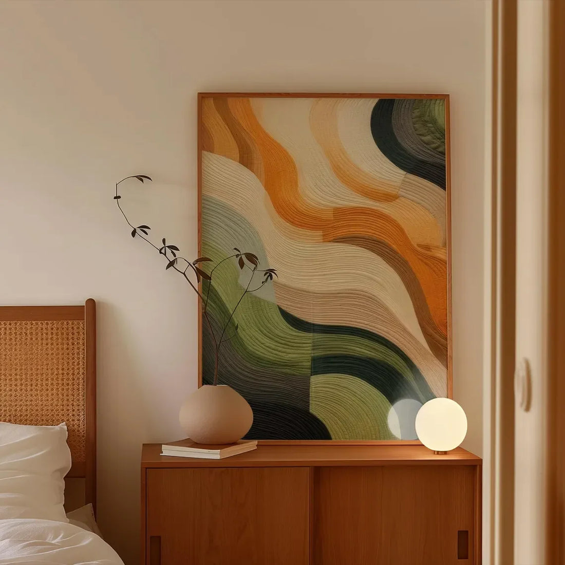 Earth Tone Abstract Print