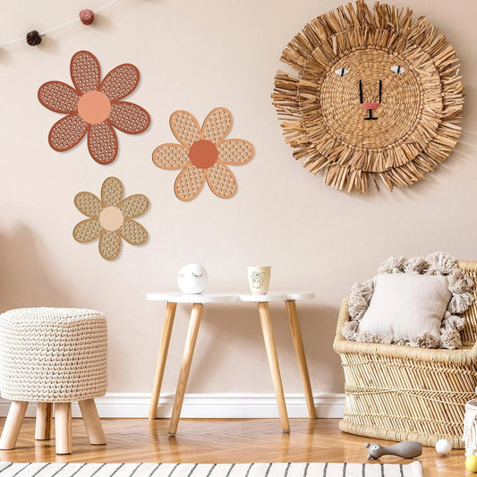 Boho Daisy Wooden Decor
