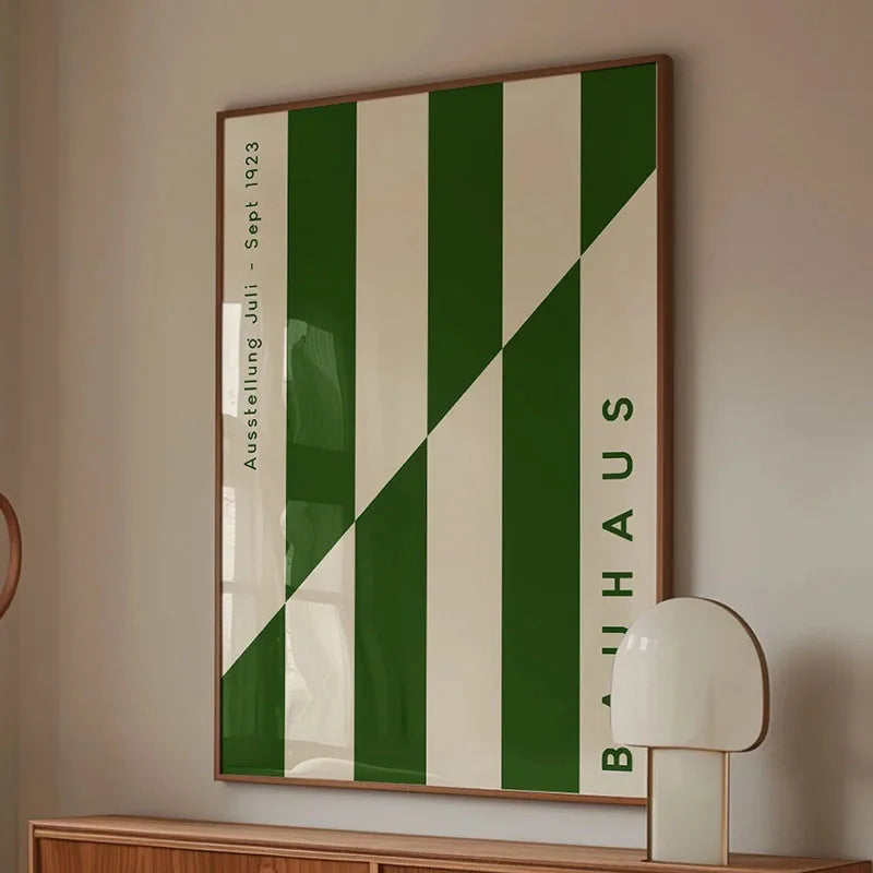 Bauhaus Rainbow Canvas Art