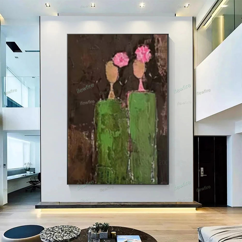 Handmade Figure Canvas Art
