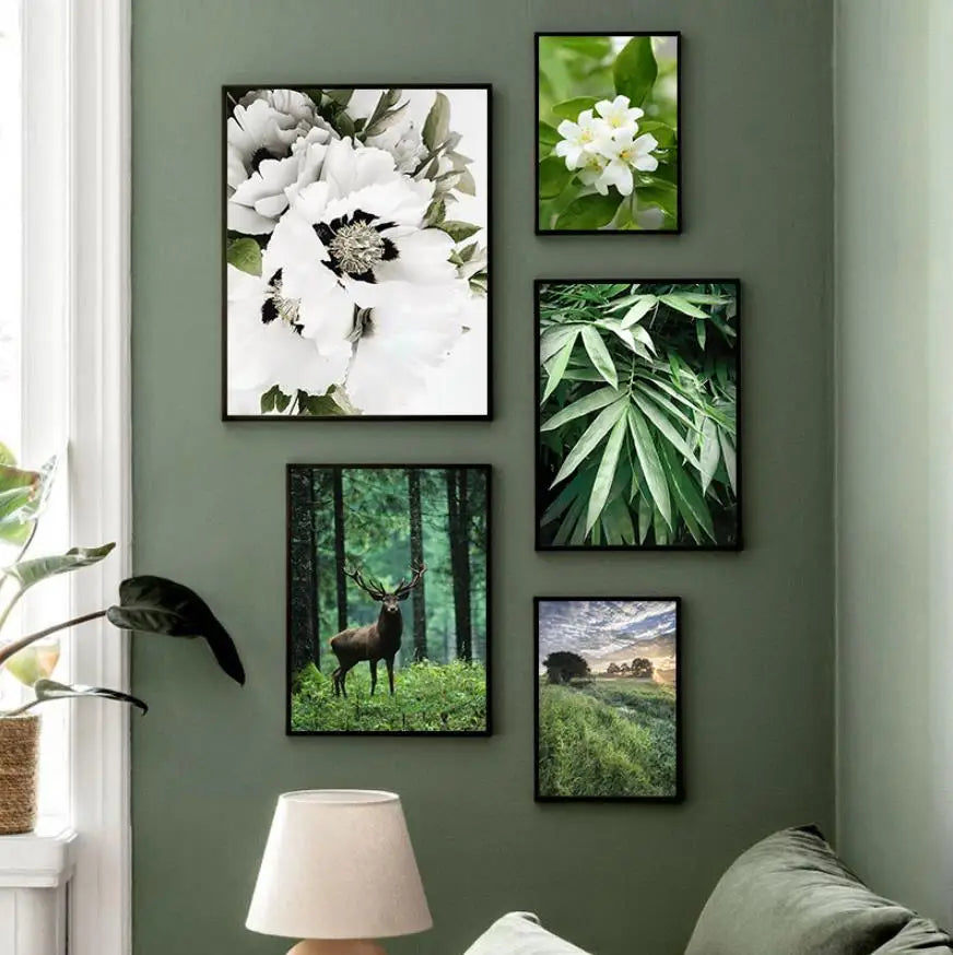 Wild Deer Forest Canvas