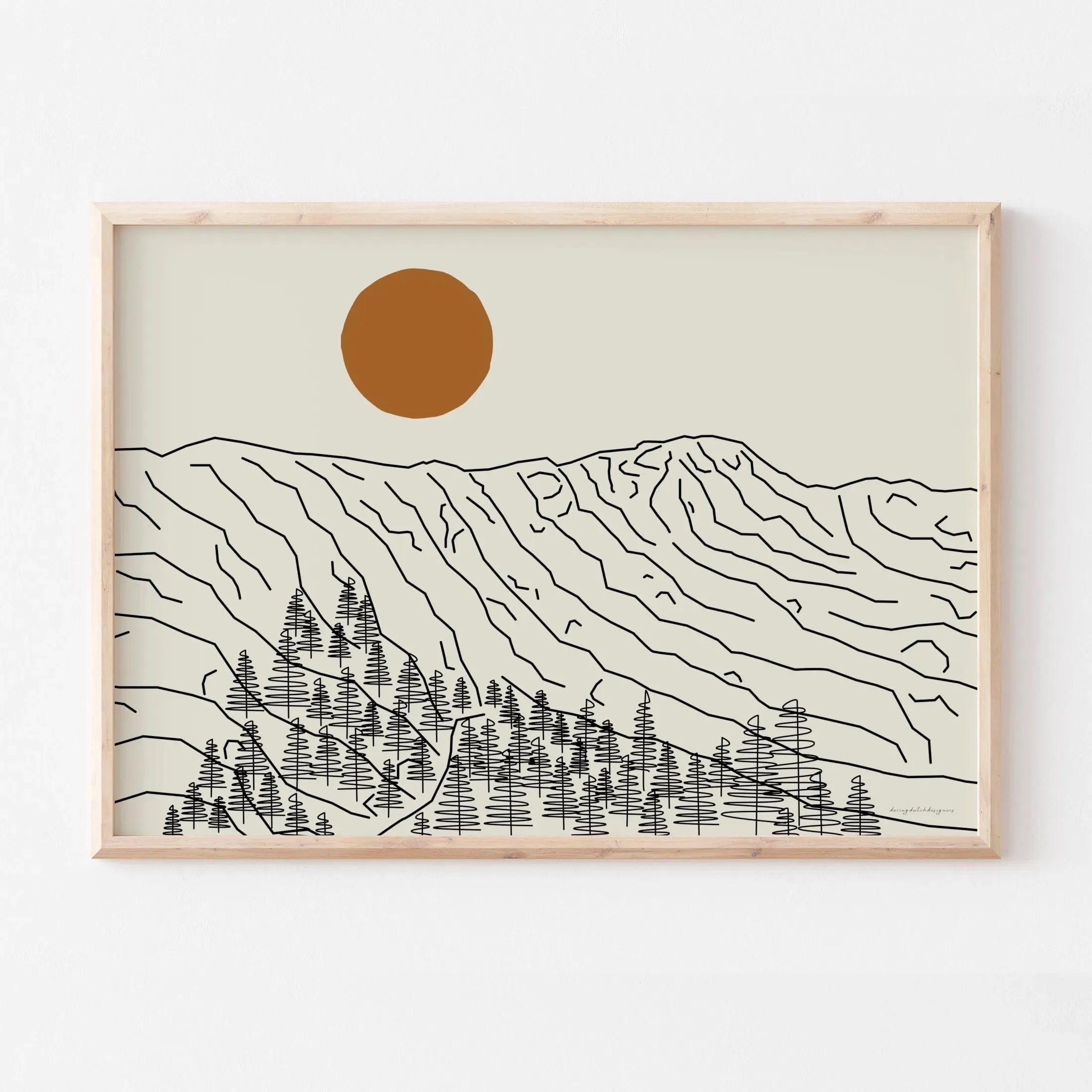 Japanese Alps Sunrise Art