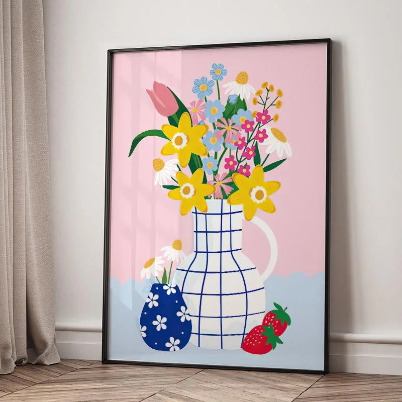 Flower Market Canvas Print