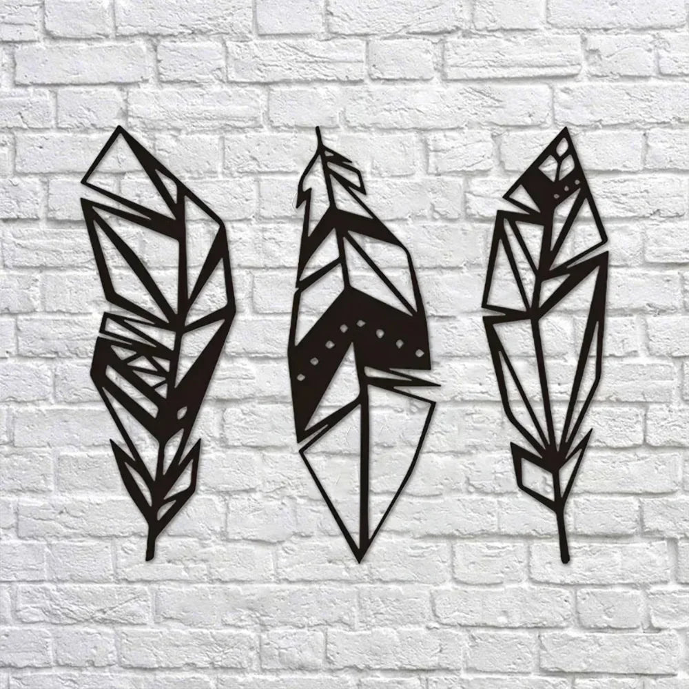 Feather Metal Wall Art