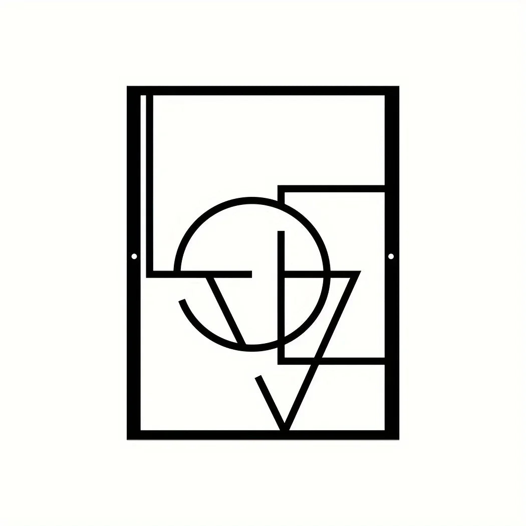 Minimal Line Metal Art