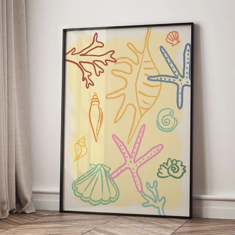 Tropical Seashell Canvas Art