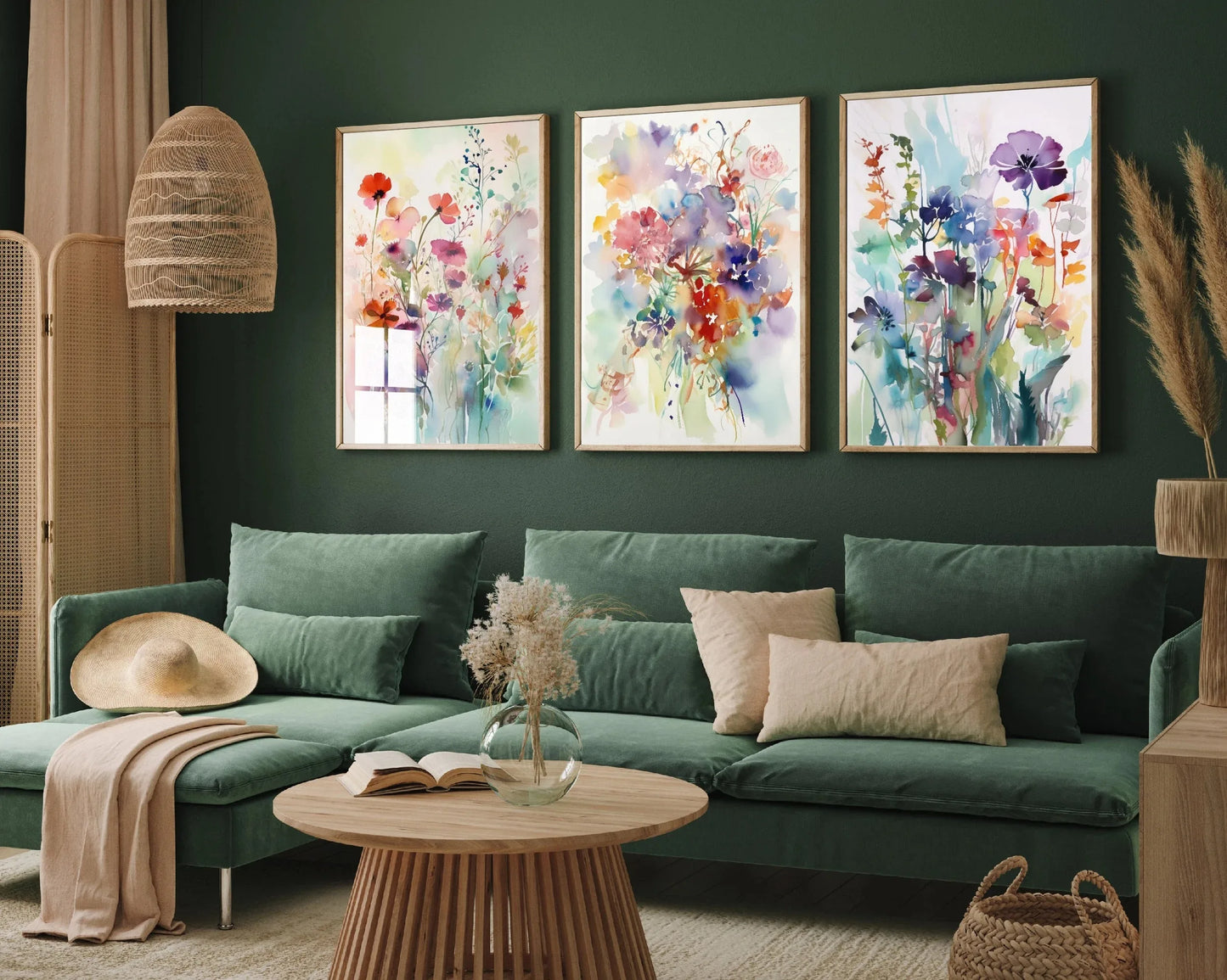Wildflower Meadow Canvas Set