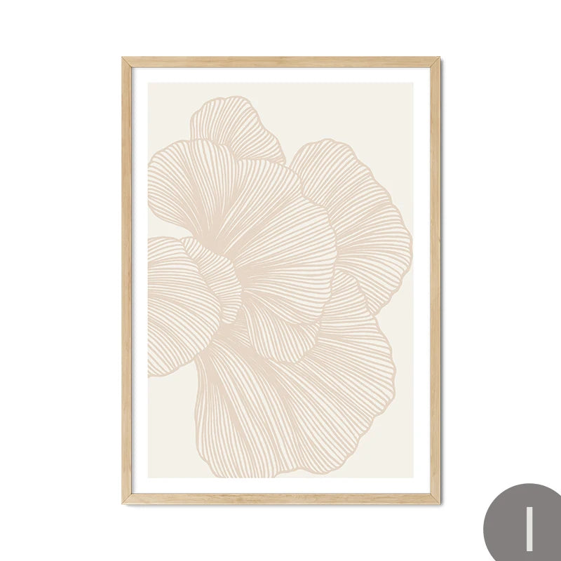 Botanical Cherry Flower Canvas