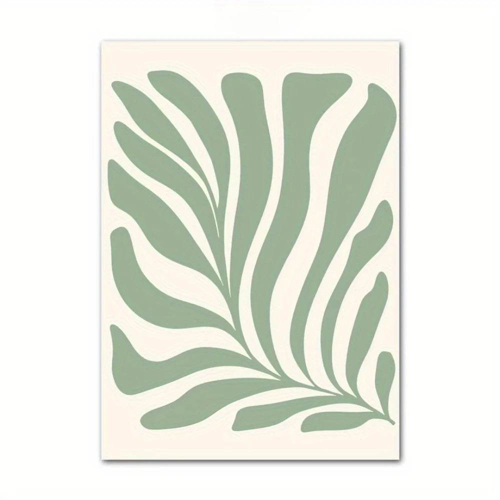 Green Floral Canvas Art