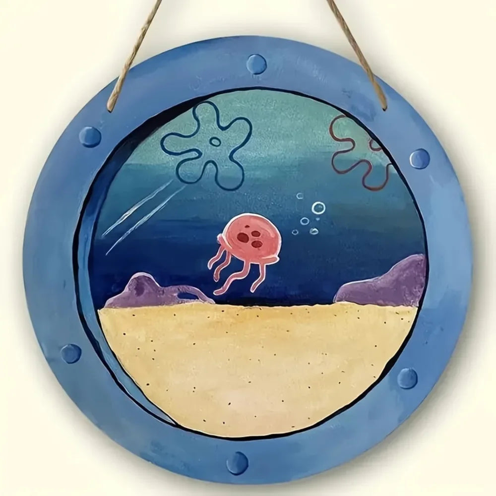 Jellyfish Ocean Wall Sign
