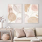 Beige Geometric Canvas Art