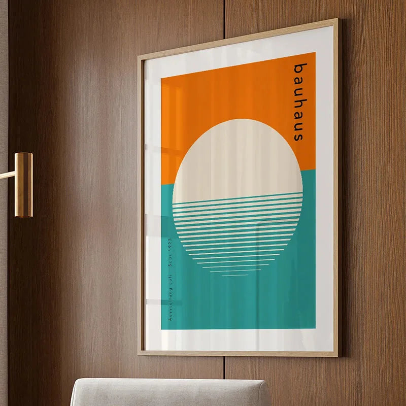Bauhaus Rainbow Canvas Art