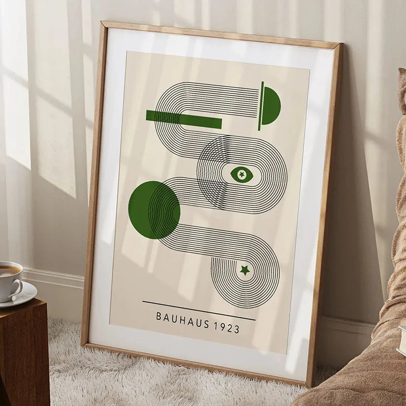Bauhaus Rainbow Canvas Art