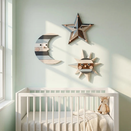 Rustic Moon Star Decor