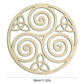 Celtic Triskele Wooden Decor