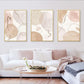 Beige Geometric Canvas Art