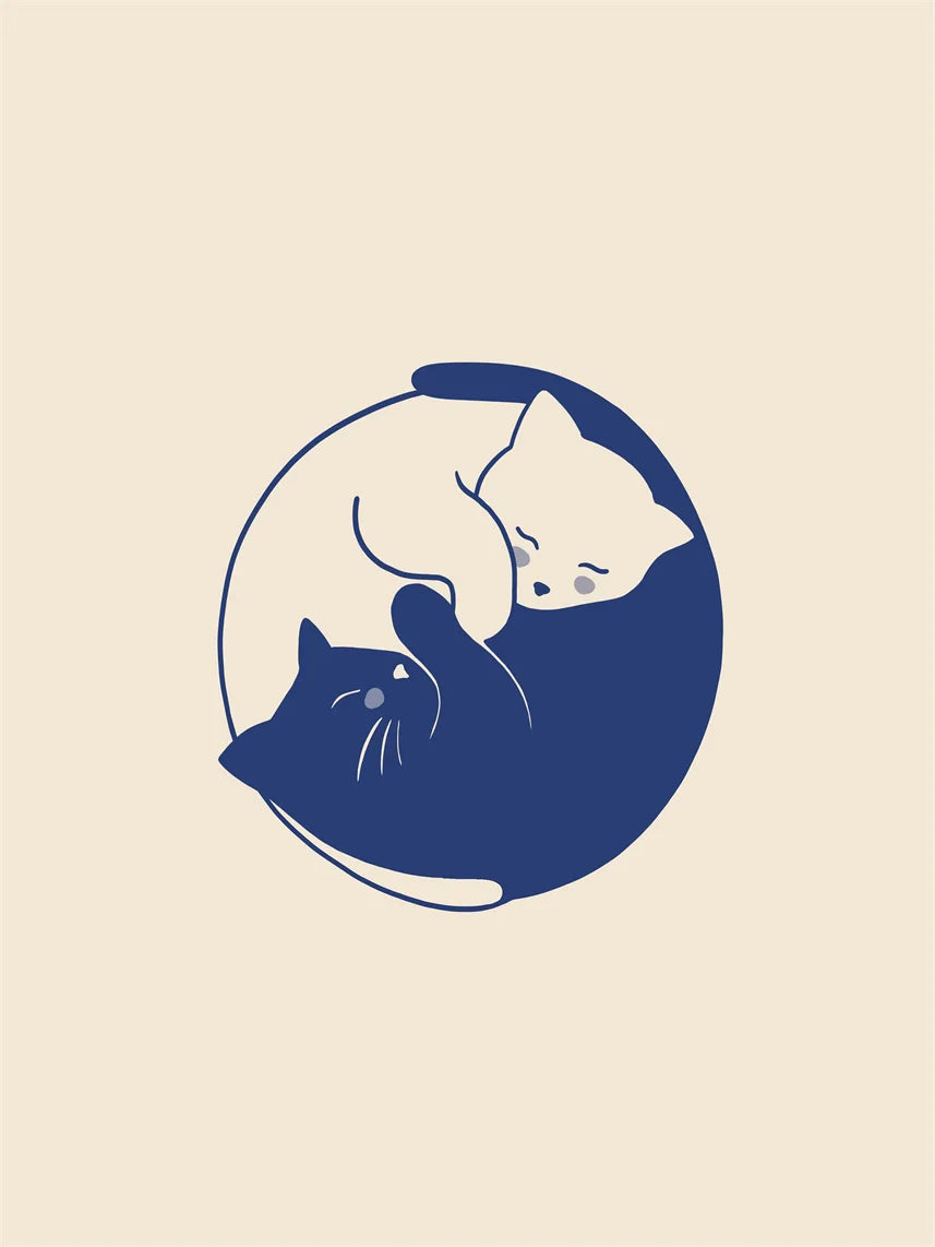 Lazy Cat Canvas Art