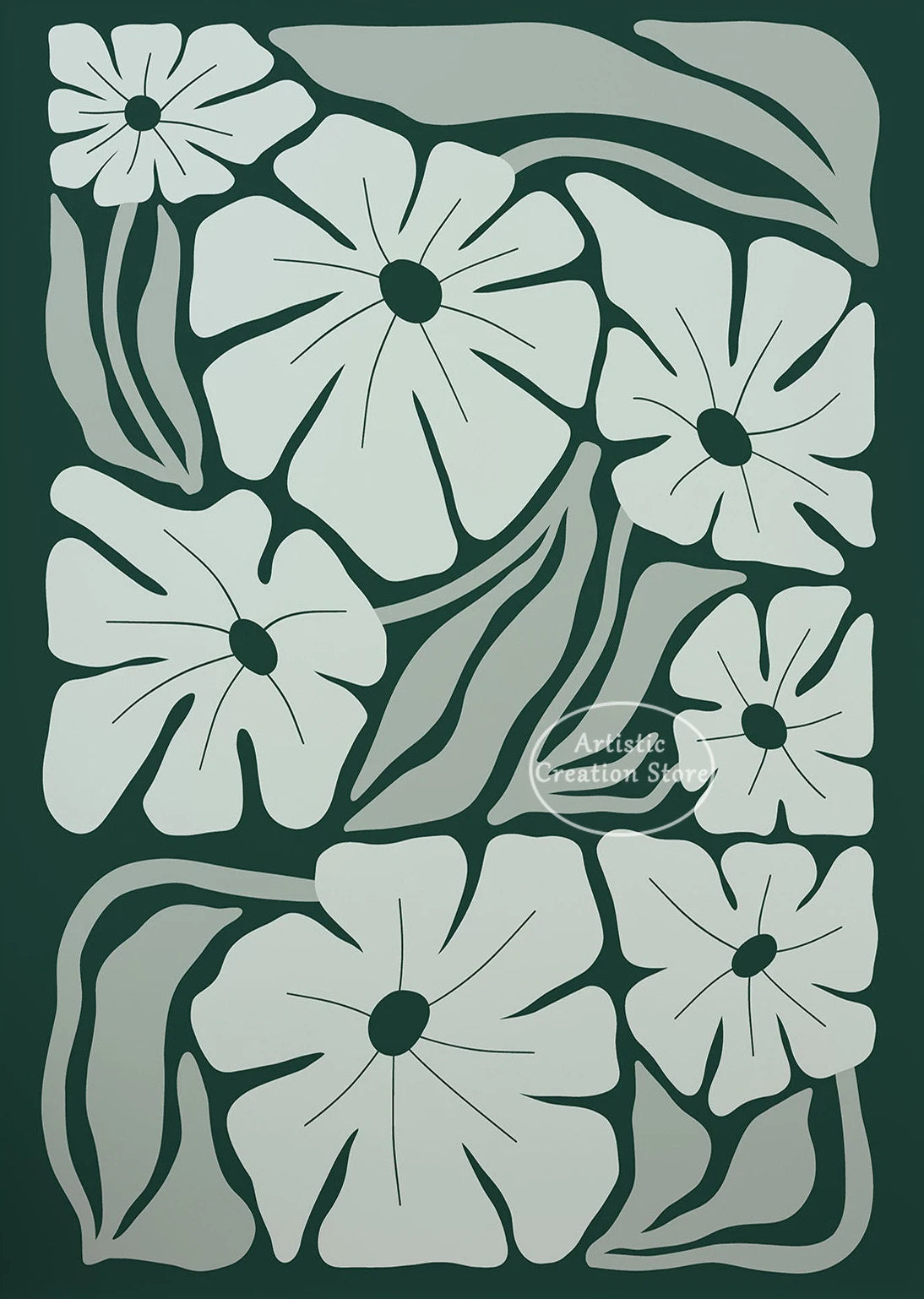 Botanical Flower Market Art