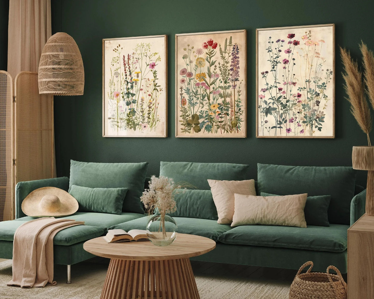 Wildflower Meadow Canvas Set