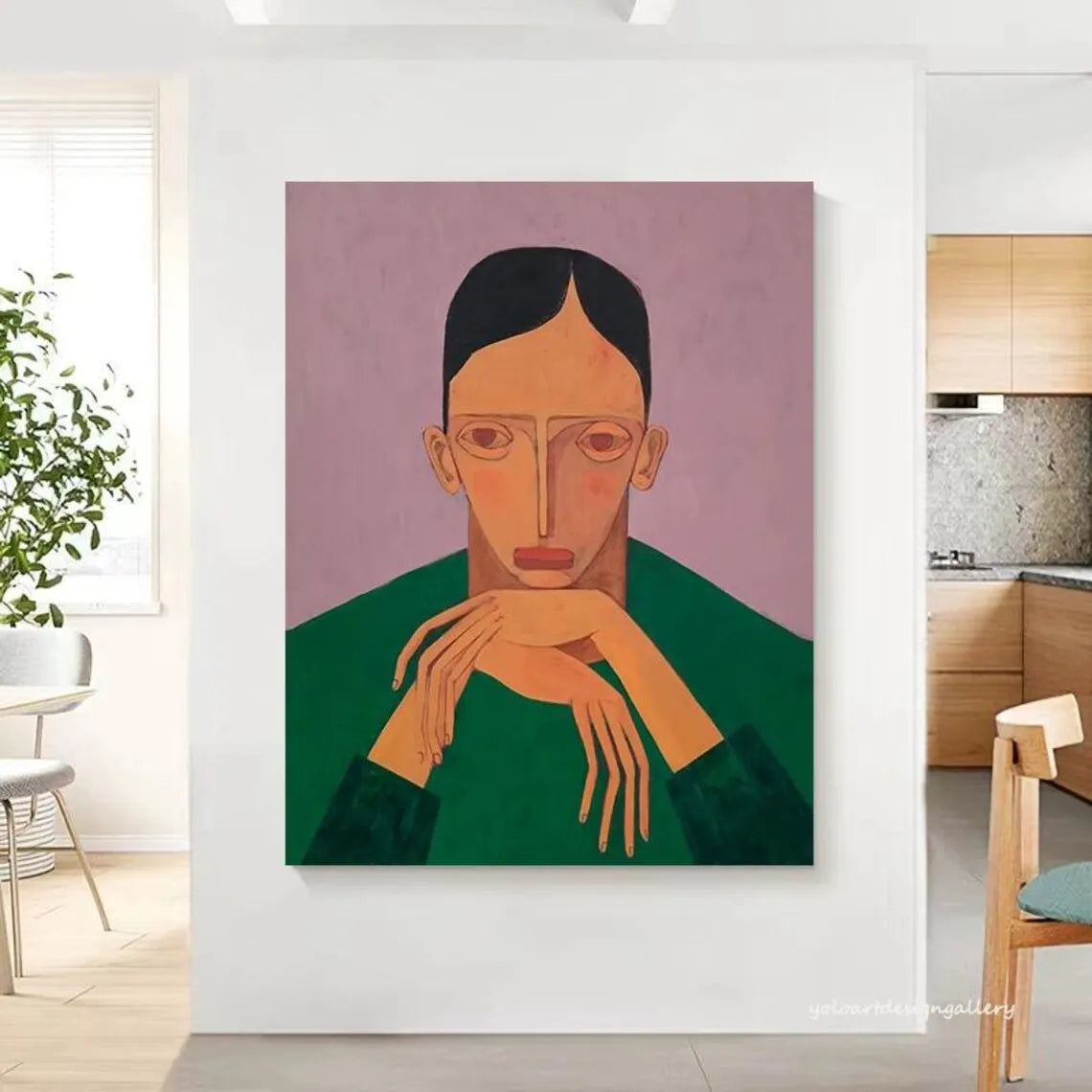 Abstract Figure Canvas Art