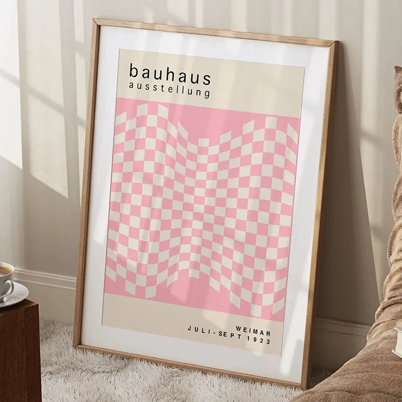 Bauhaus Rainbow Canvas Art