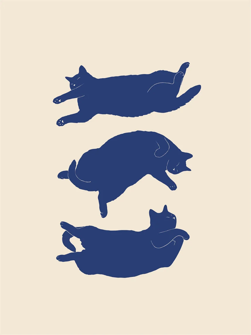 Lazy Cat Canvas Art