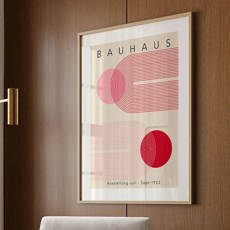 Bauhaus Rainbow Canvas Art