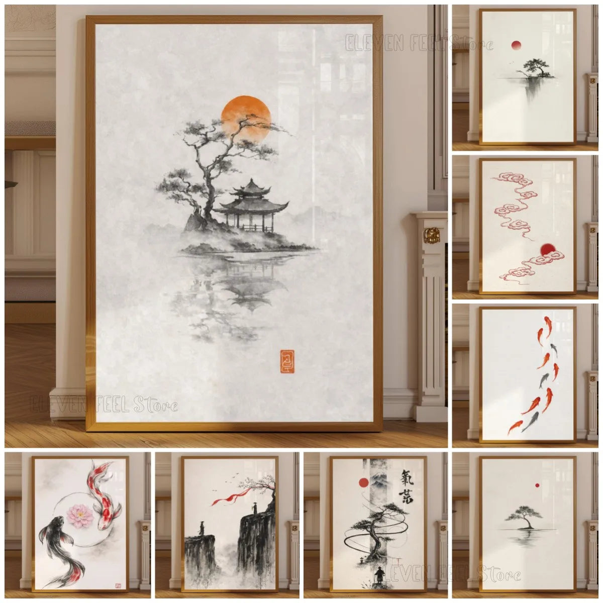 Japanese Bonsai Canvas Art