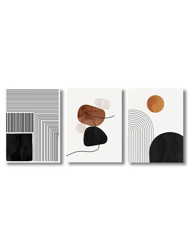 Black Line Canvas Art