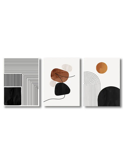 Black Line Canvas Art