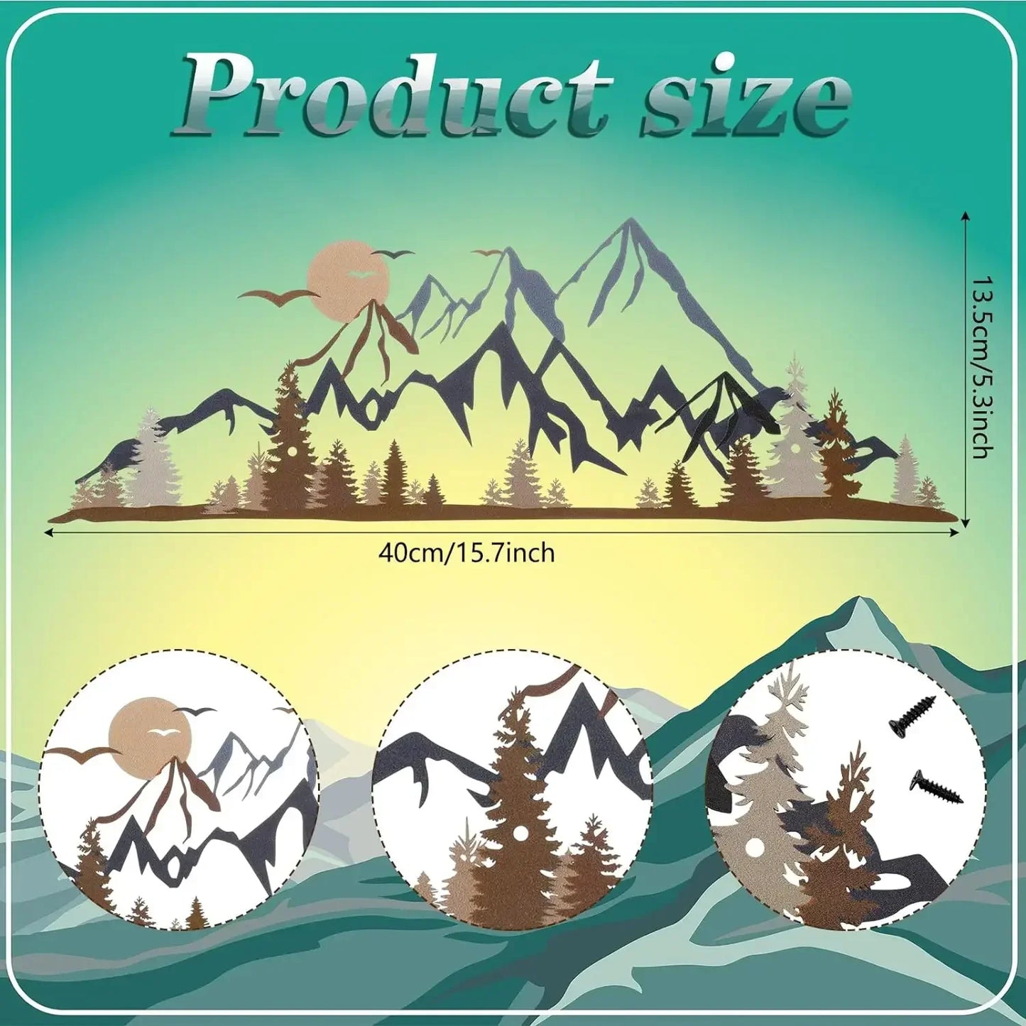 Mountain Metal Wall Art